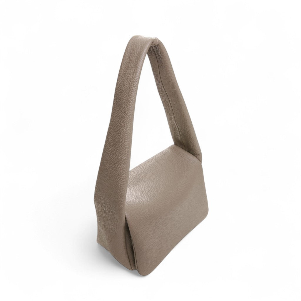Paloma Puffy Shoulder Bag in Portobello Italian Buffalo Cowhide
