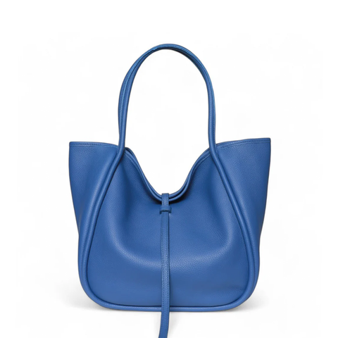 Ellis Hobo Tote in Lapis Buffalo Cowhide
