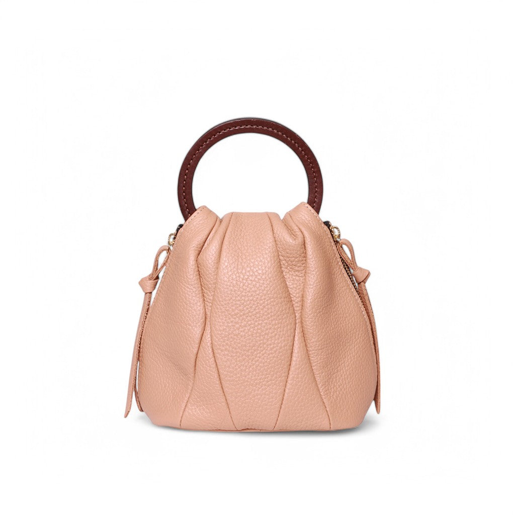 Tenley Top Handle in Gaucho Italian Buffalo Cowhide