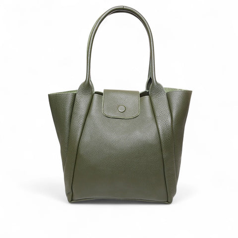 Hudson Tote in Cypress Italian Buffalo Cowhide