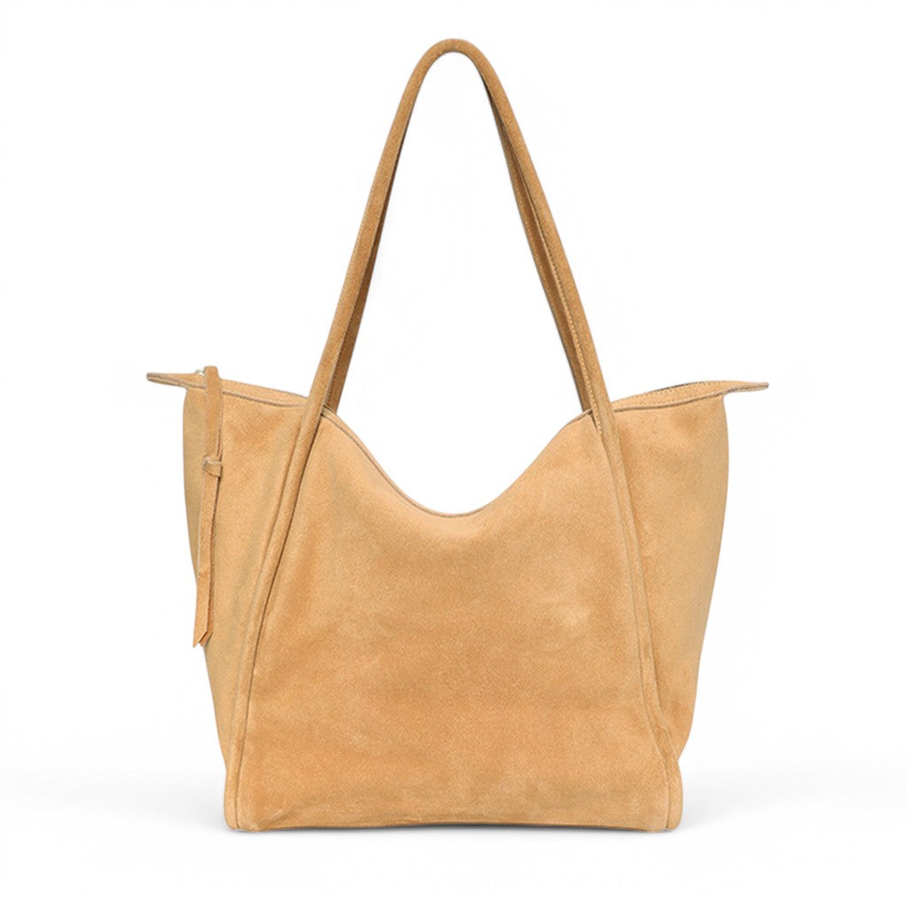 ★  Serafina Tote 関税込★ Serafina Tote in Saffron Italian Leather Backed Suede – oliveve