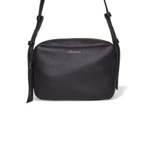 Allegra Camera Bag in Black Italian Buffalo Cowhide