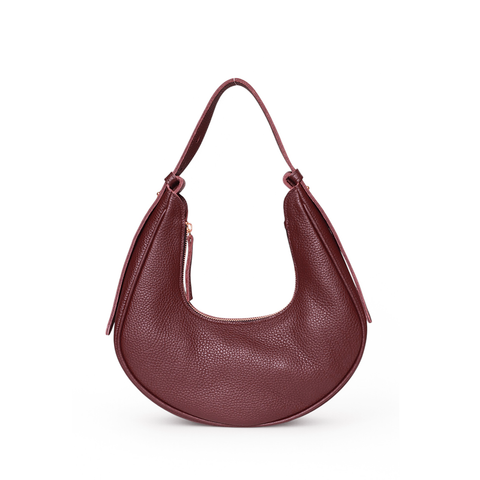 Brielle Baguette in Barolo Italian Buffalo Cowhide