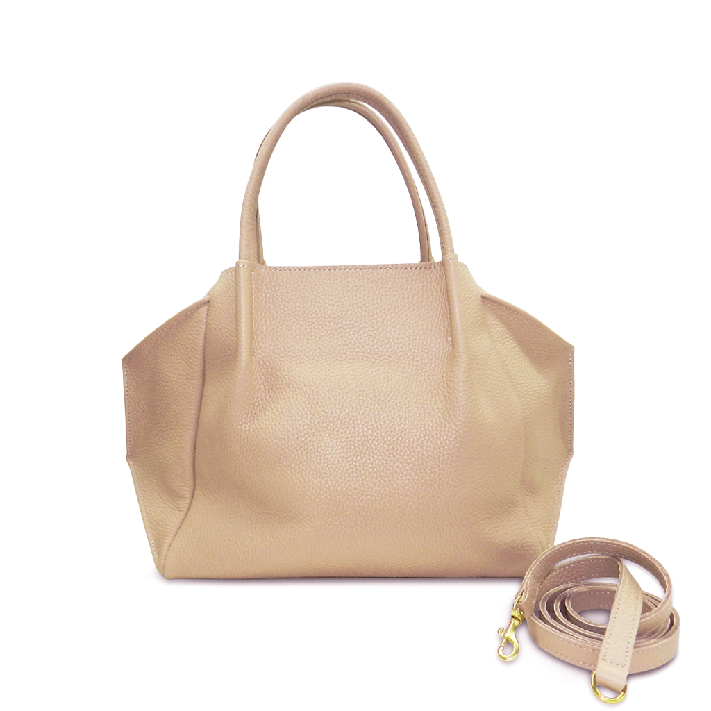 Zoe Tote in Cappuccino Buffalo Cowhide