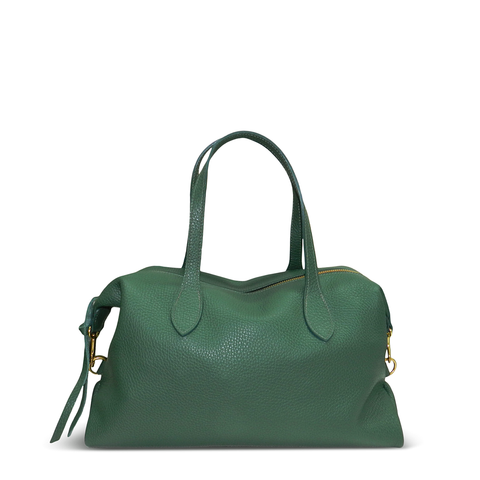 Sutton Convertible Satchel in Eucalyptus Italian Buffalo Cowhide