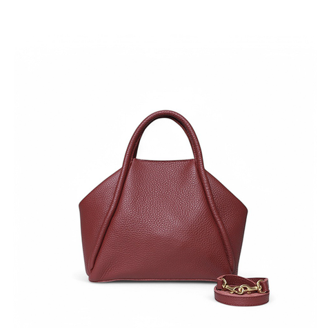 Taya Top Handle Crossbody in Barolo Italian Buffalo Cowhide