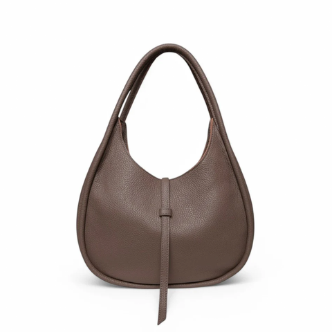 Elvera Shoulder Bag in Chestnut Italian Buffalo Cowhide