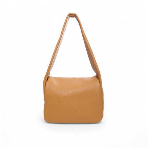 Paloma Puffy Shoulder Bag in Miel Italian Buffalo Cowhide