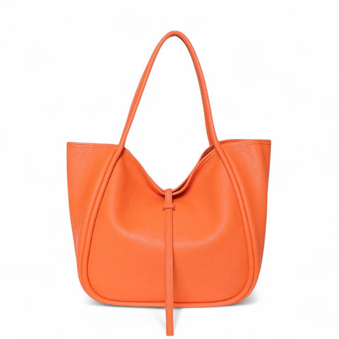 Ellis Hobo Tote in Tigerlily Buffalo Cowhide