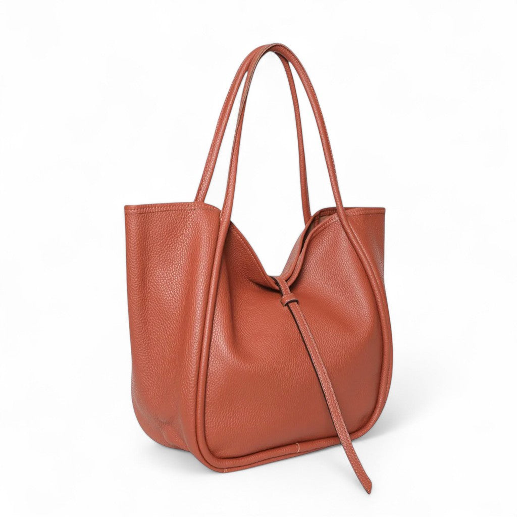 Ellis Hobo Tote in Auburn Buffalo Cowhide