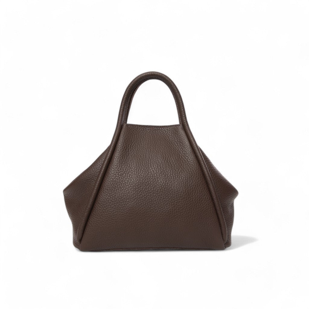 Taya Top Handle Crossbody in Chestnut Italian Buffalo Cowhide