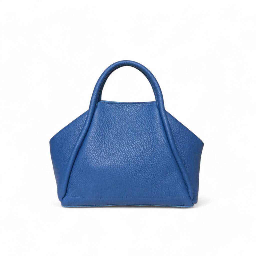 Taya Top Handle Crossbody in Lapis Italian Buffalo Cowhide