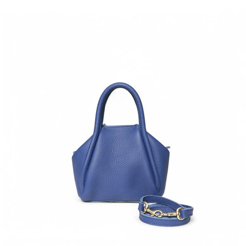 Mini Taya Top handle Crossbody in Lapis Italian Buffalo Cowhide