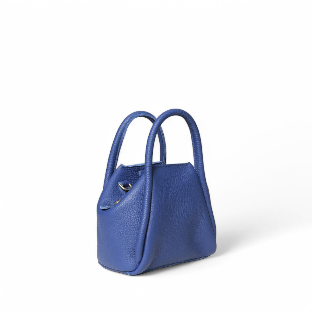 Mini Taya Top handle Crossbody in Lapis Italian Buffalo Cowhide