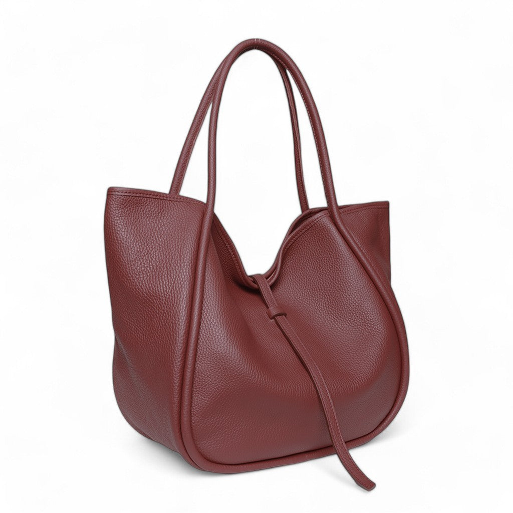 Ellis Hobo Tote in Barolo Buffalo Cowhide