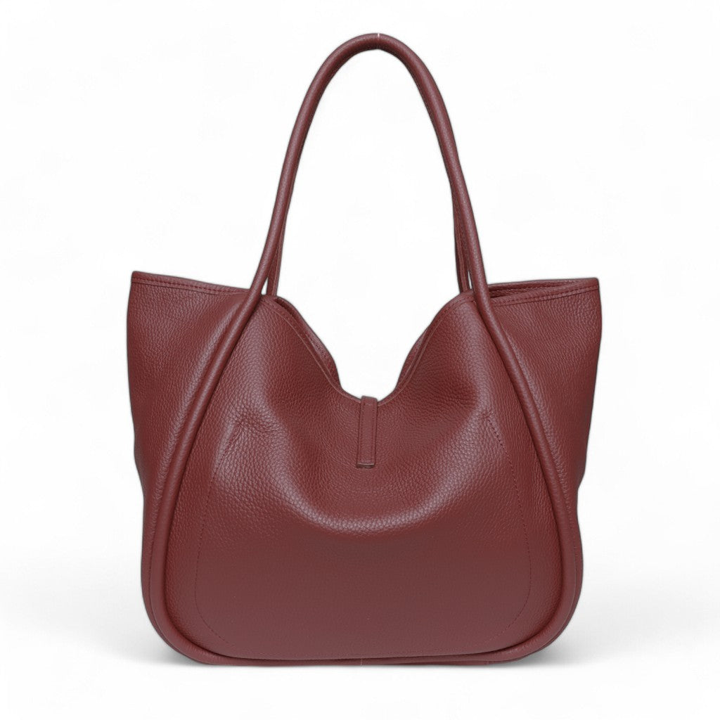 Ellis Hobo Tote in Barolo Buffalo Cowhide