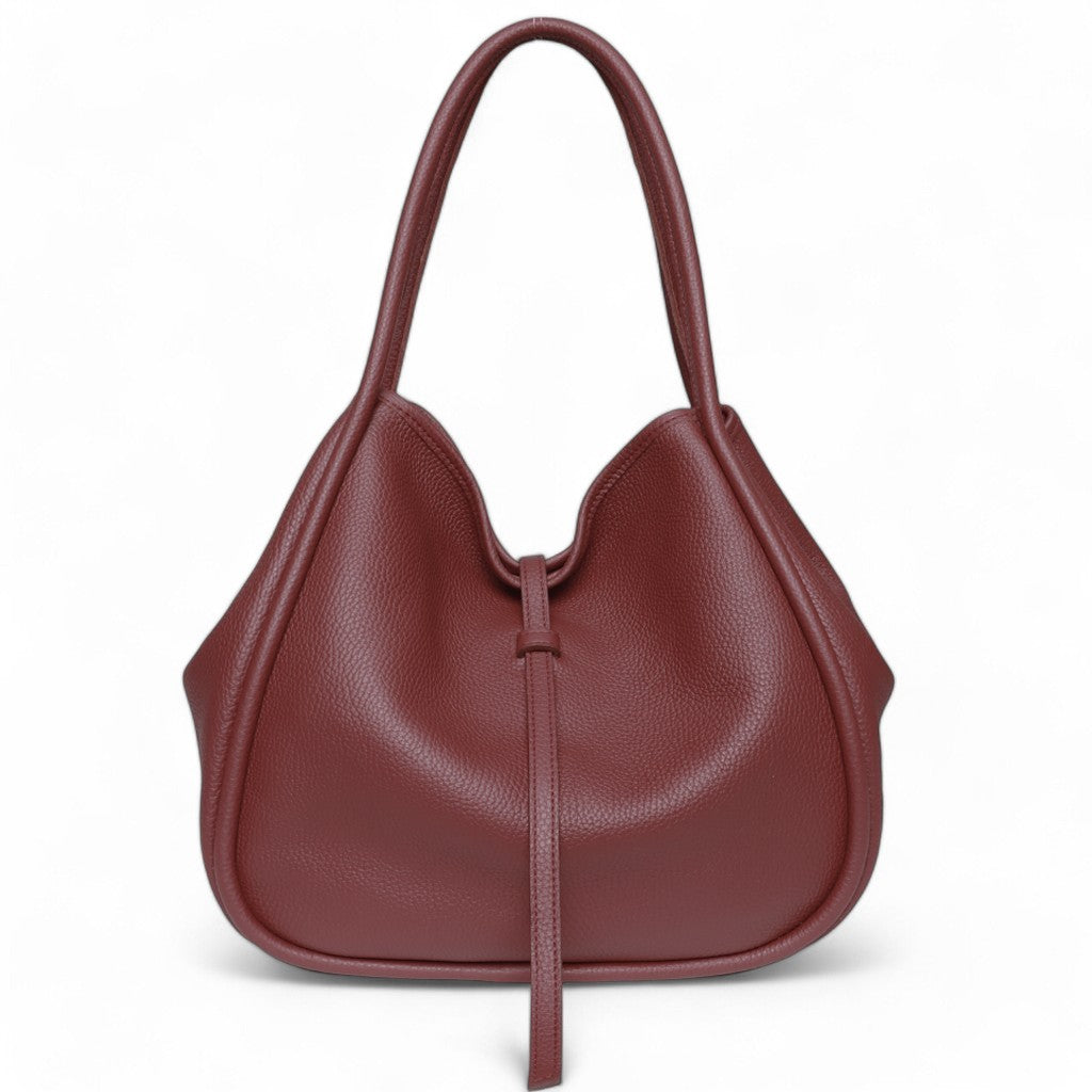 Ellis Hobo Tote in Barolo Buffalo Cowhide