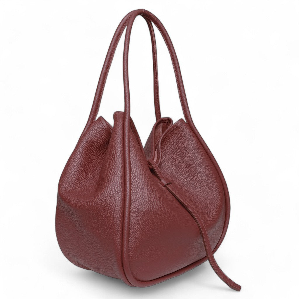 Ellis Hobo Tote in Barolo Buffalo Cowhide