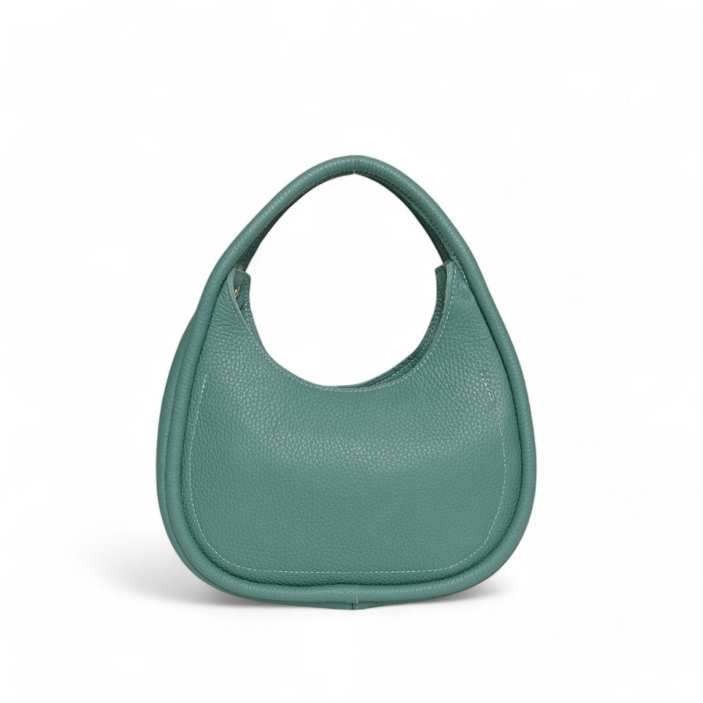 Emilia Top Handle Crossbody in Teal Italian Buffalo Cowhide