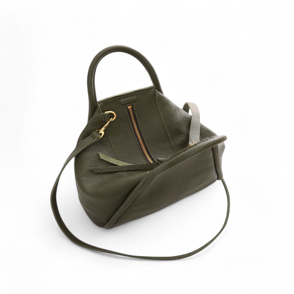 Original Taya Top Handle Crossbody in Cypress Italian Buffalo Cowhide Leather