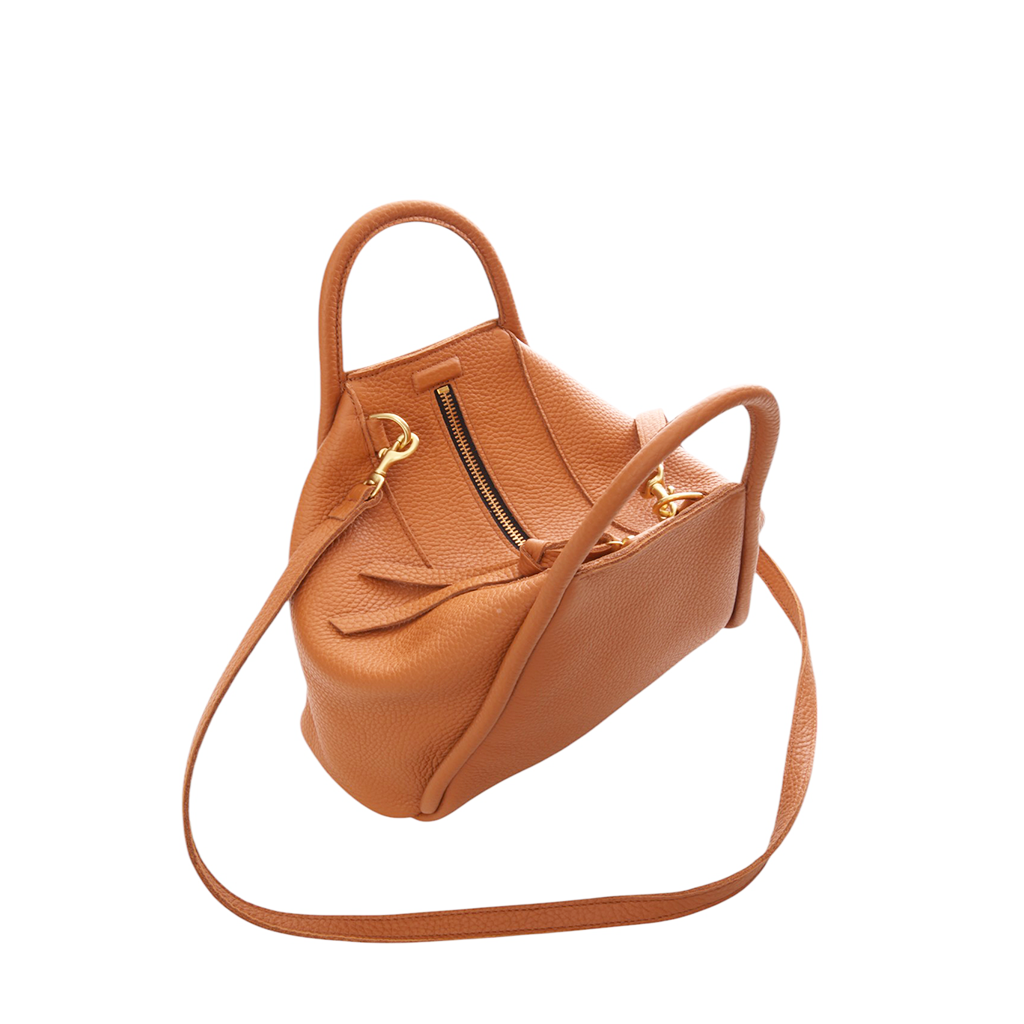 Original Taya Top Handle Crossbody in Miel Italian Buffalo Cowhide Leather