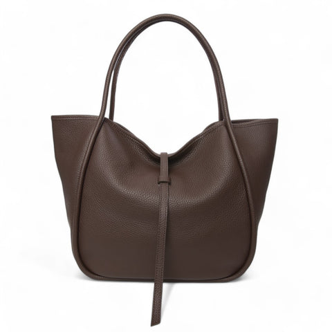 Ellis Hobo Tote in Chestnut Buffalo Cowhide