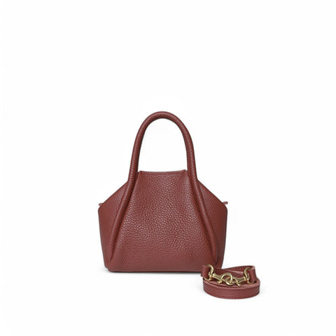 MINI Taya Top handle Crossbody in Barolo Italian Buffalo Cowhide