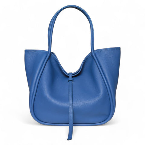 Ellis Hobo Tote in Lapis Buffalo Cowhide