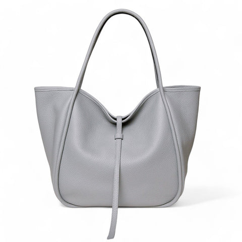 Ellis Hobo Tote in Grigio Buffalo Cowhide