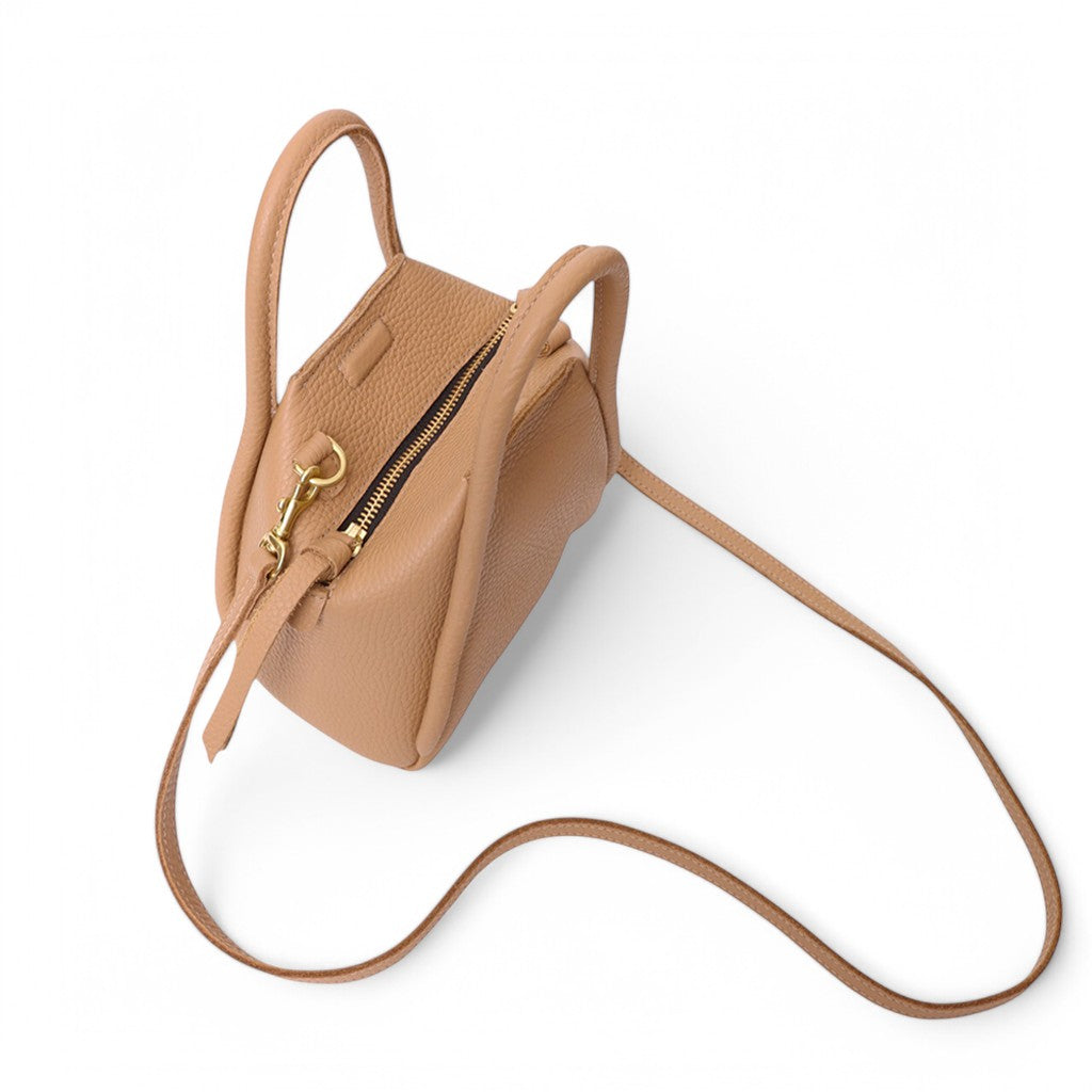 MINI Taya Top handle Crossbody in Gaucho Italian Buffalo Cowhide