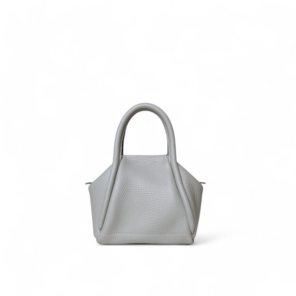 MINI Taya Top handle Crossbody in Grigio Italian Buffalo Cowhide