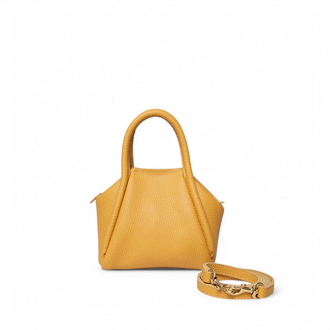 MINI Taya Top handle Crossbody in Marigold Italian Buffalo Cowhide