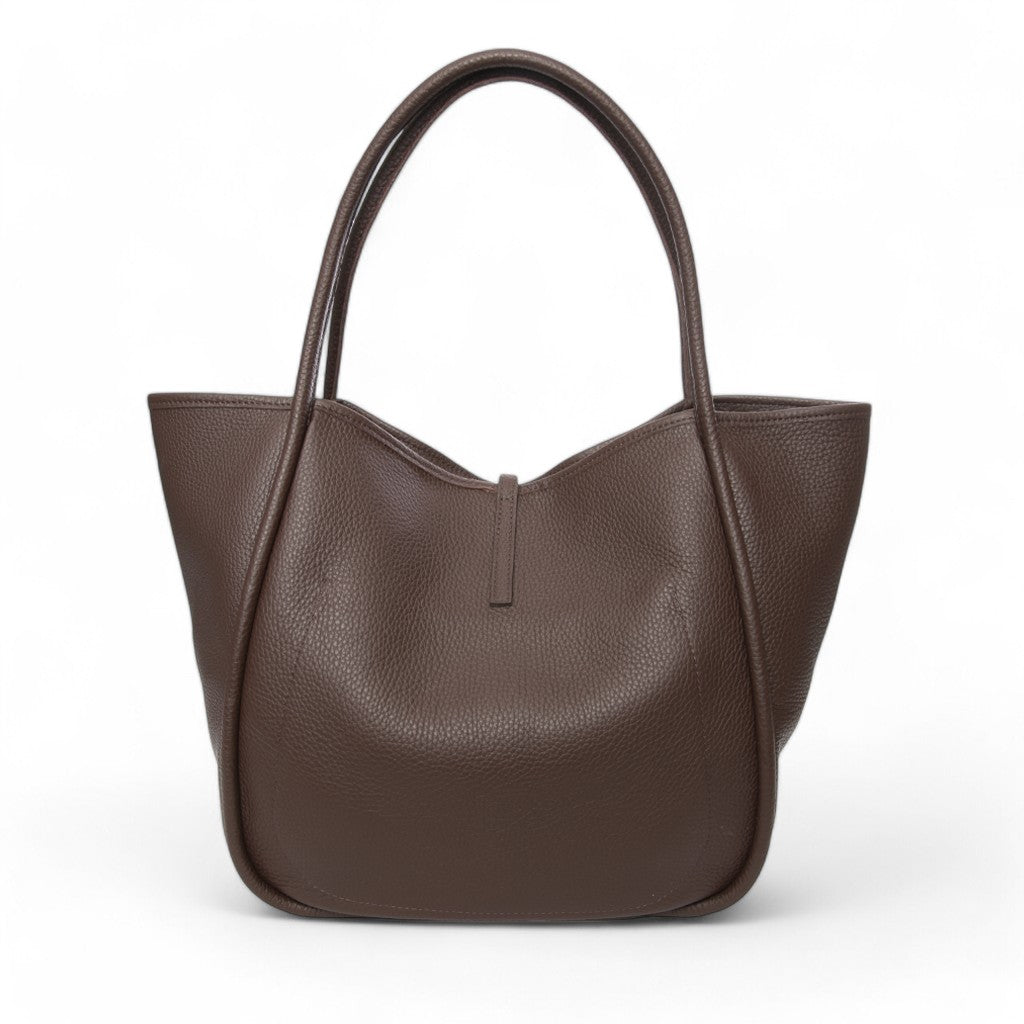 Ellis Hobo Tote in Chestnut Buffalo Cowhide