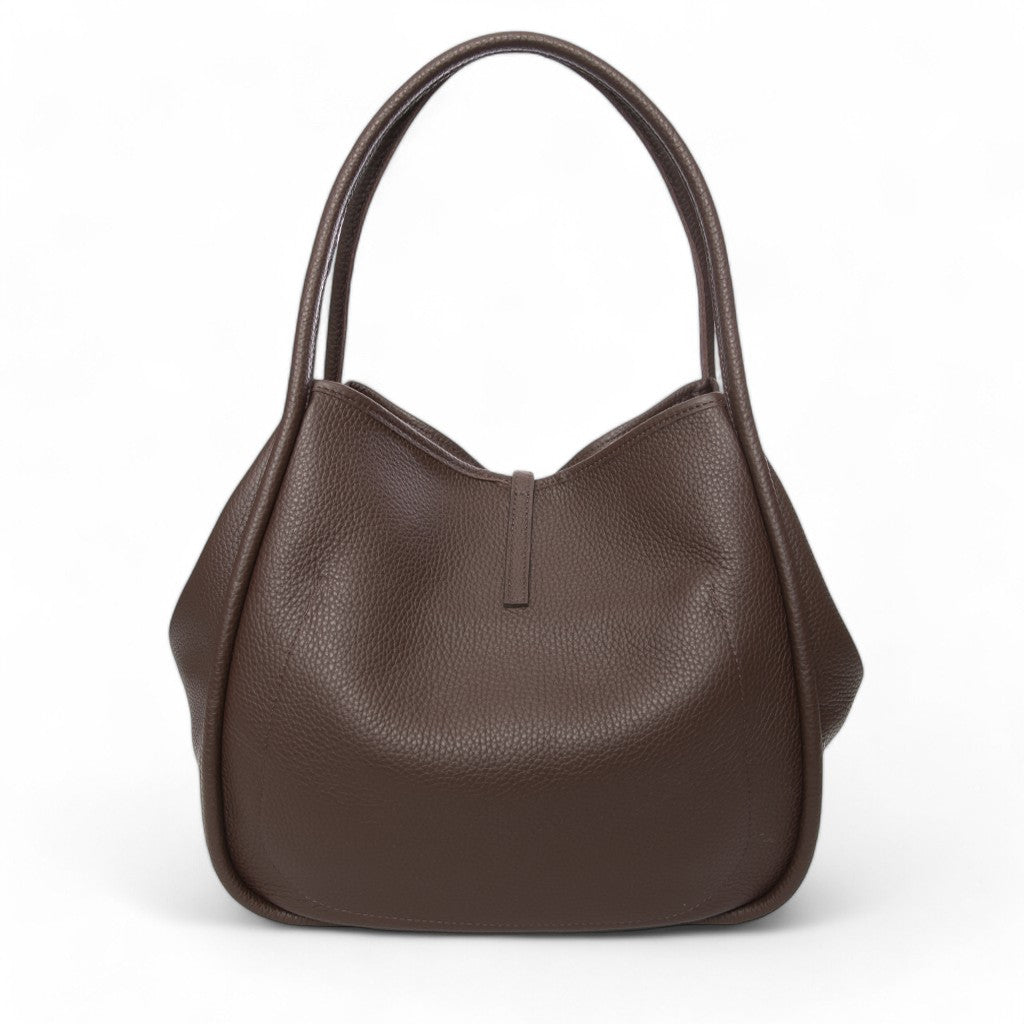 Ellis Hobo Tote in Chestnut Buffalo Cowhide