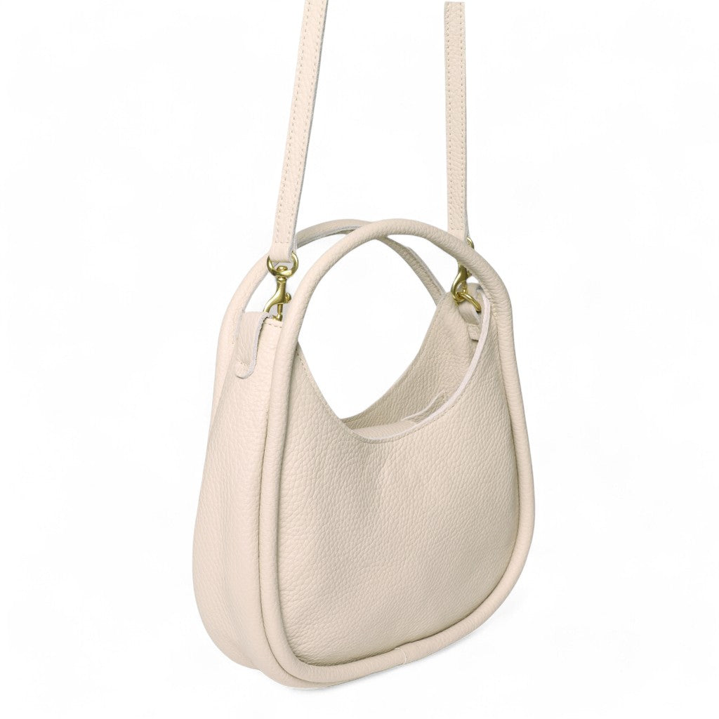 Emilia Top Handle Crossbody in Lamb Italian Buffalo Cowhide