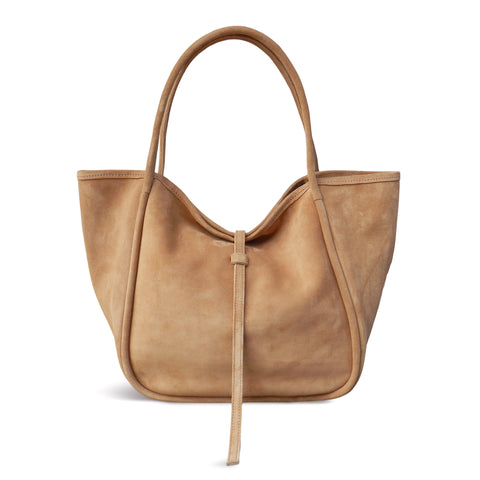 Ellis Hobo Tote in Pane Italian Leather Backed Suede - Restocking end of Nov/ Early Dec