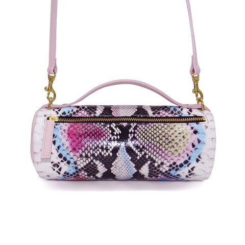 Mia Mini Crossbody Duffel in Cotton Candy Cobra