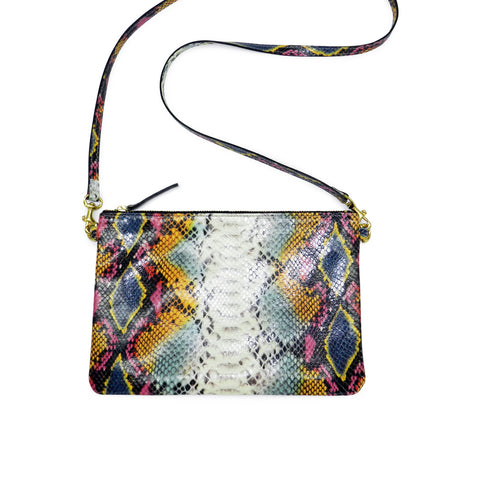 Queenie Crossbody in Tropic Snake Leather