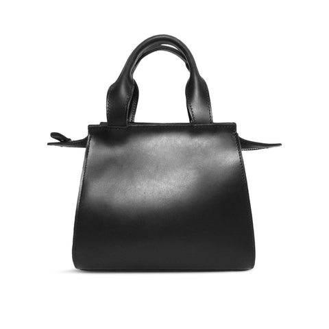 Ronnie Top Handle Crossbody in Black Dakota Cowhide