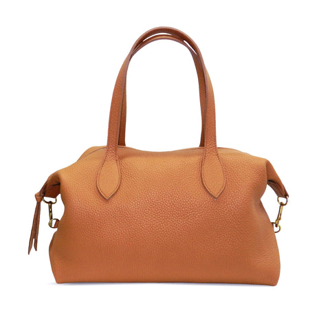 Sutton Convertible Satchel in Miel Buffalo Cowhide Leather
